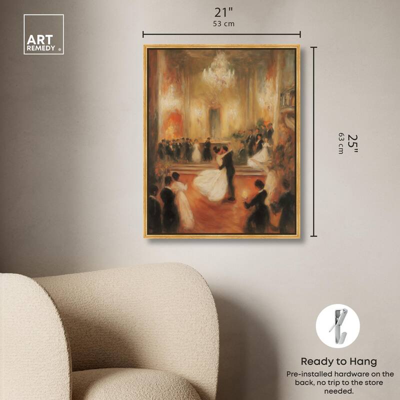 Ballroom Dance Canvas by Art Remedy