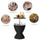 preview thumbnail 11 of 21, Gymax 8-Gal Patio Ice Cooler Bucket Cool Bar Side Table w/ Retractable - 19'' x 22.5''