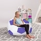 preview thumbnail 41 of 187, Kids Bean Bag Chair Cover Stuffed Animal Storage or Toy Organizer