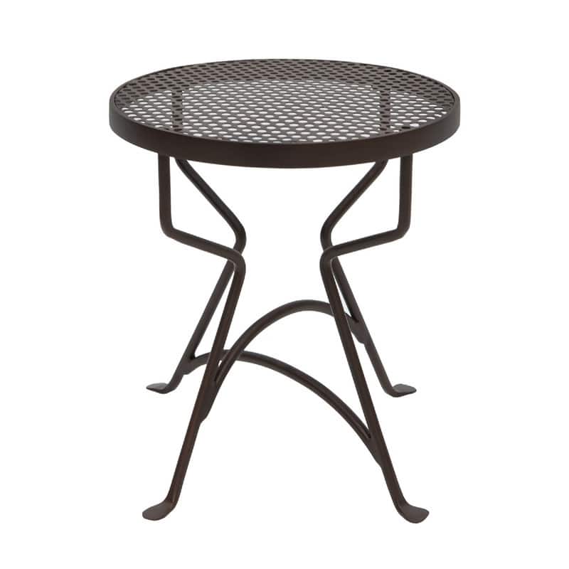 Achla Designs 12.5" H Round Roman Bronze Wrought Iron Capri Plant Stand, Powder Coated Finish, Indoor Outdoor Use, Side Table