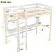 preview thumbnail 13 of 16, Sturdy Twin Size Loft Bed with Desk, Shelves, and Ladder