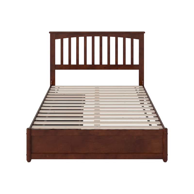 Everett Platform Bed with Panel Footboard and Storage Drawers