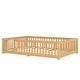 preview thumbnail 7 of 159, Wood Floor Bed with Safety Guardrails and Door