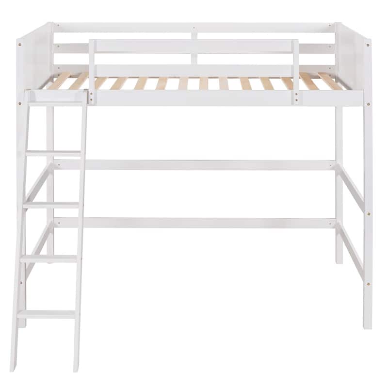 Merax Solid Wood Twin Size Loft Bed with Ladder