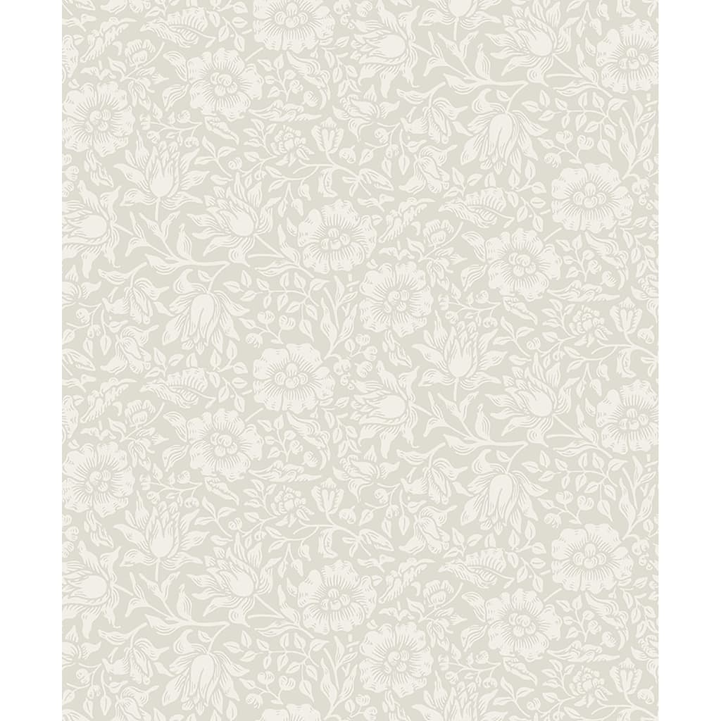 A-Street Prints Mallow Dove Floral Vine Wallpaper