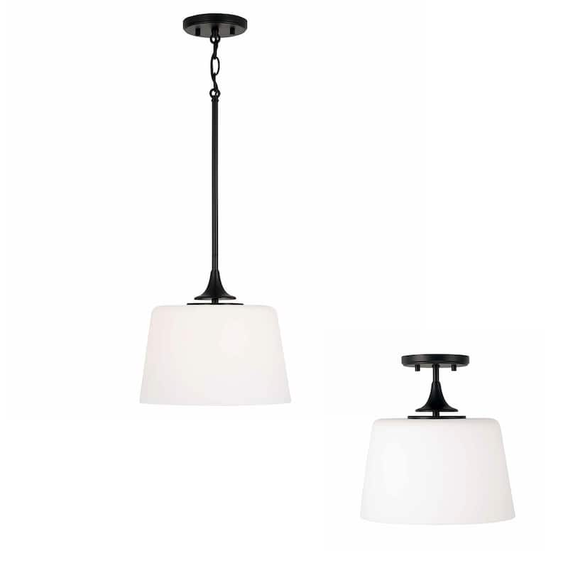 Presley 1-light Convertible Semi-Flush/ Pendant