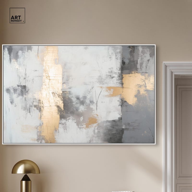 Gilded Gray III Canvas by Art Remedy