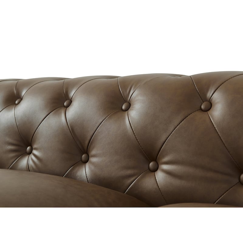 Cornelia Modern Contemporary Eco Leather Love Seat