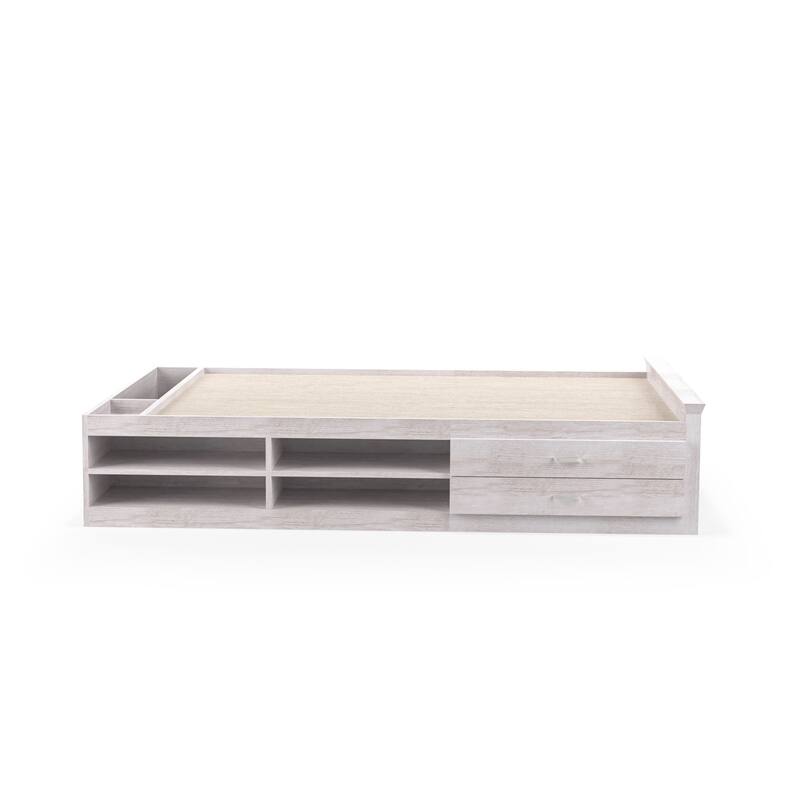 DH BASIC Transitional 2-Drawer Storage Bed by Denhour
