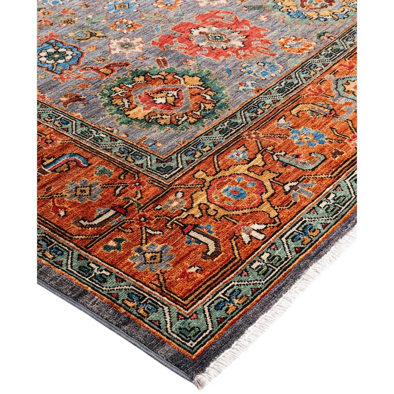 Serapi One-of-a-Kind Hand-Knotted Area Rug - Gray - 8' 1" x 10' 3"