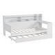 preview thumbnail 49 of 54, Roomfitters Wooden Twin/Full Size Daybed with Storage Shelves, Multi-functional Bed with Twin Size Trundle Bed and Study Desk