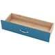 preview thumbnail 6 of 34, Full Size Platform Kids Bed Frame with Storage Drawers, Shelves, Headboard & Footboard in Solid Pine Wood, Easy Assembly, Blue