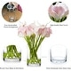preview thumbnail 14 of 13, Enova Home 20 Pieces Real Touch Faux Calla Lily Artificial Flowers in Vase with Faux Water for Dining Table Decor, Wedding Event