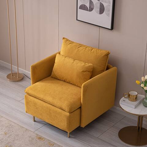 Modern Fabric Upholstered Accent Chair for Living Room - 31"Wx31"Dx33"H
