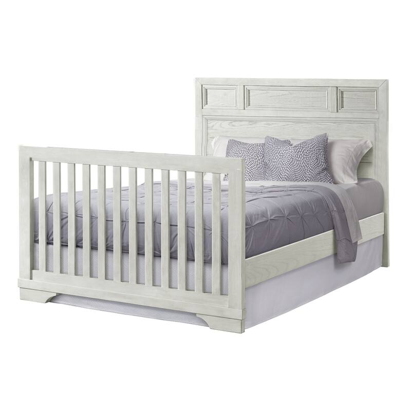 Foundry 56" Wide Traditional Wood Convertible Crib, White Dove