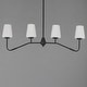 preview thumbnail 11 of 9, Maxim 12697WT Durham 4 Light 5" Wide Linear Pendant