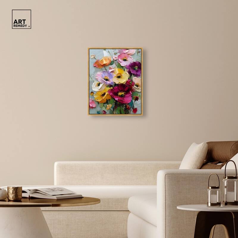Floral Texture I Canvas by Art Remedy