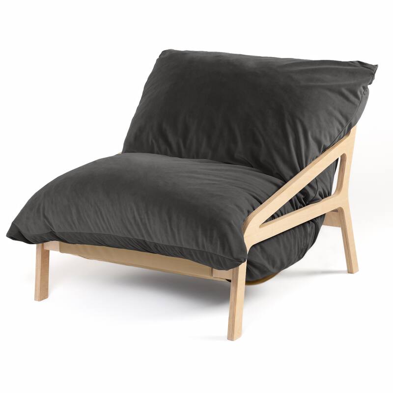 Pillow Saxx Dream Lounger with Wood Frame - 3-in-1 Bean Bag