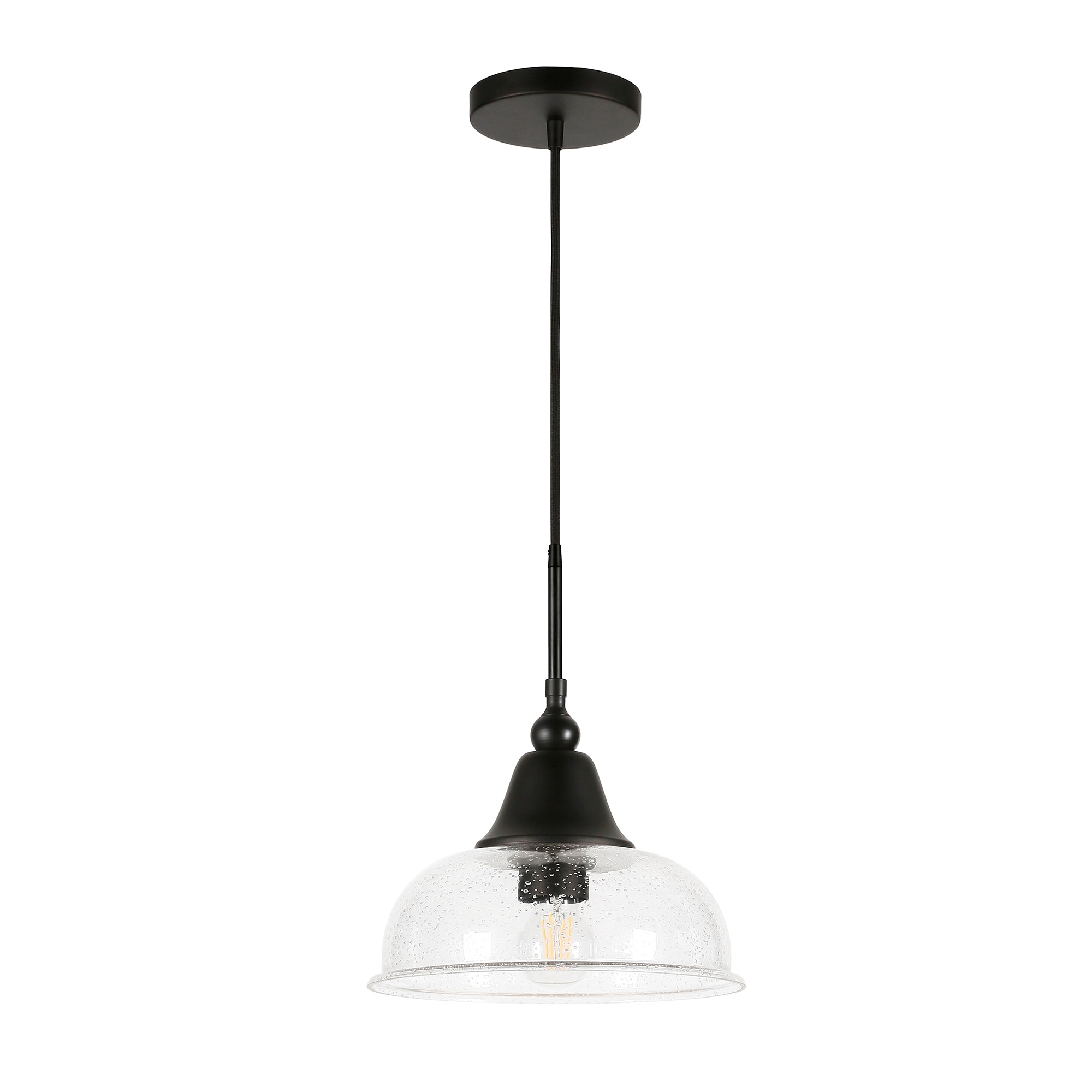 Meyer&Cross Westford Blackened Bronze and Clear Glass Pendant 