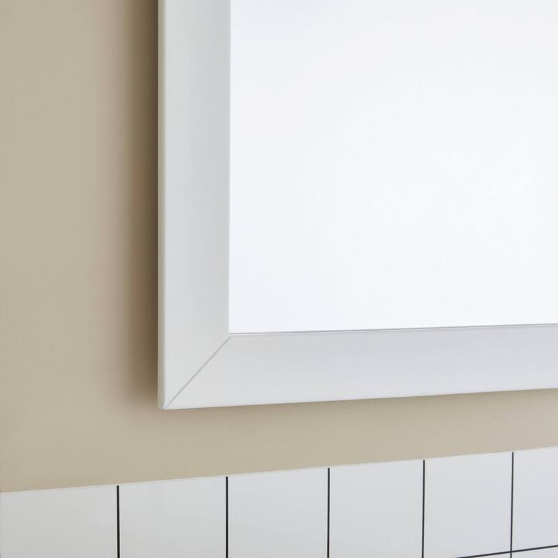 Vanity Art 108" Double Sink Bathroom Vanity Set with Engineered Marble Top and Free Mirrors