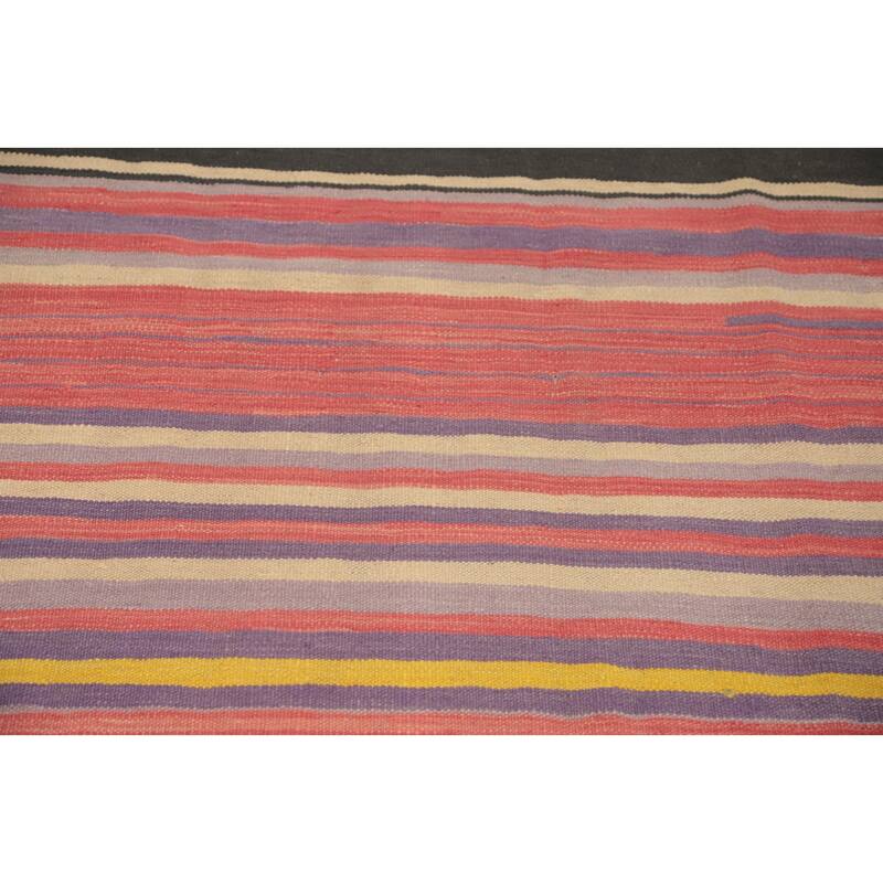Hand Woven Southwestern Wool Multi-Colored Geometric Area Rug - 12' 10'' X 9' 8''