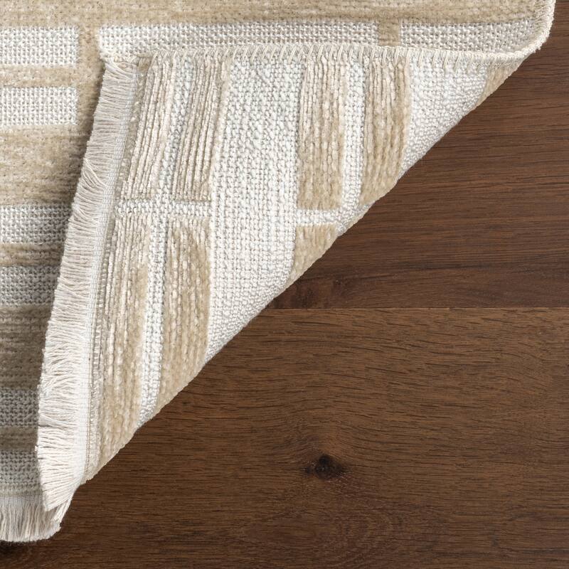 Nuloom Mortica SuperiorWash Striped Machine Washable Area Rug
