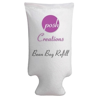 Posh Creations Bean Bag Refill, Premium Cool White EPS Refill