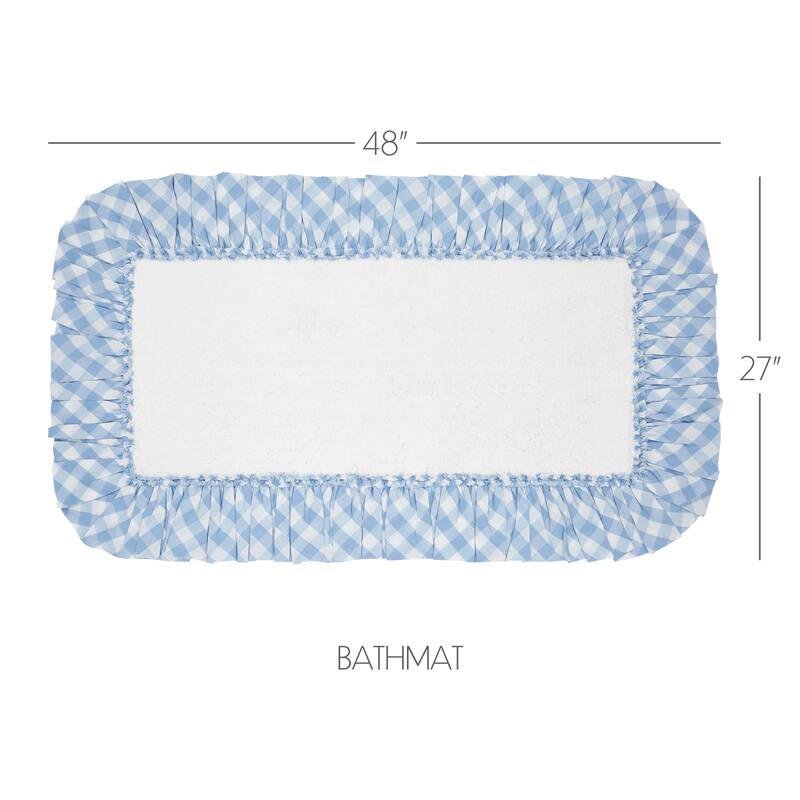 Annie Buffalo Blue Check Bathmat 27x48