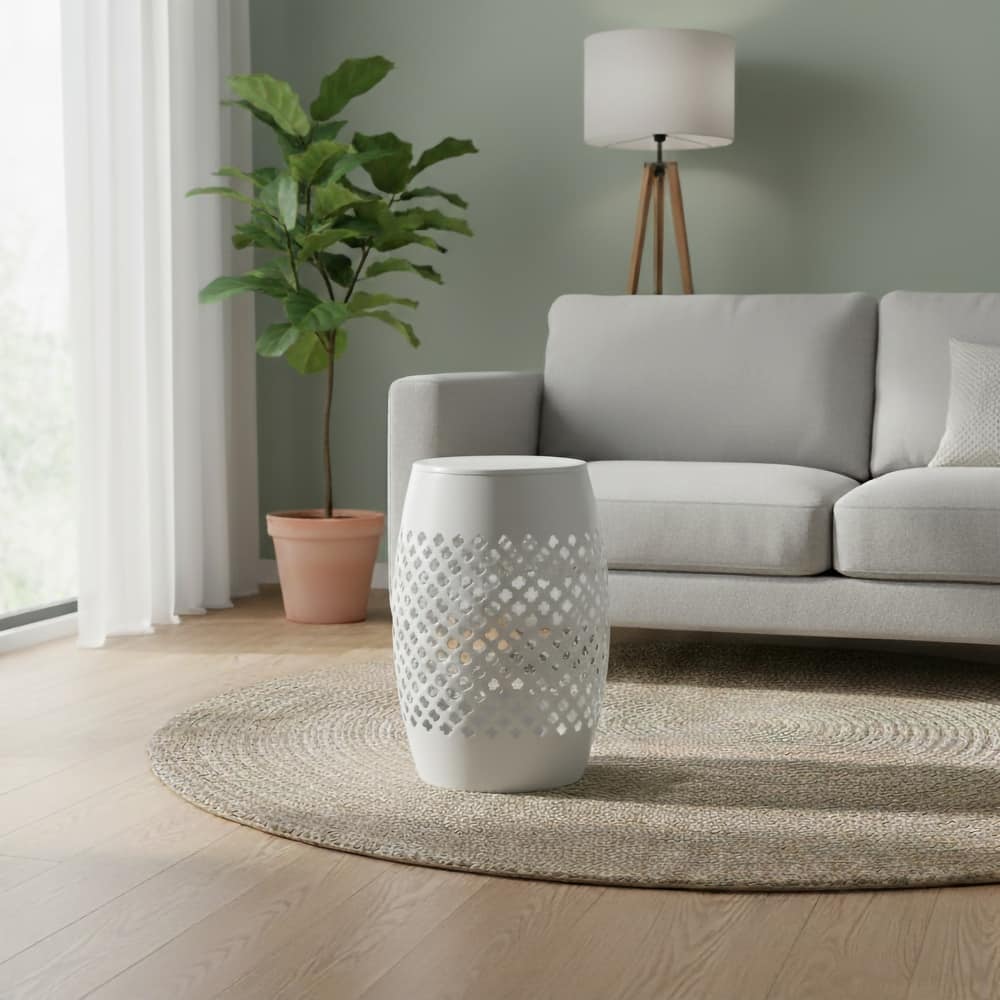 Outdoor Lace Cut Side Table