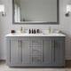 Option Dark Gray / White Quartz Top / Brushed Gold