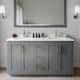 Option Dark Gray / White Quartz Top / Brushed Gold