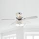 52" Crystal Chandelier Wooden 5-Blade Ceiling Fan with Remote
