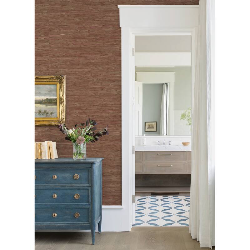 A-Street Prints Flannery Espresso Animal Hide Wallpaper