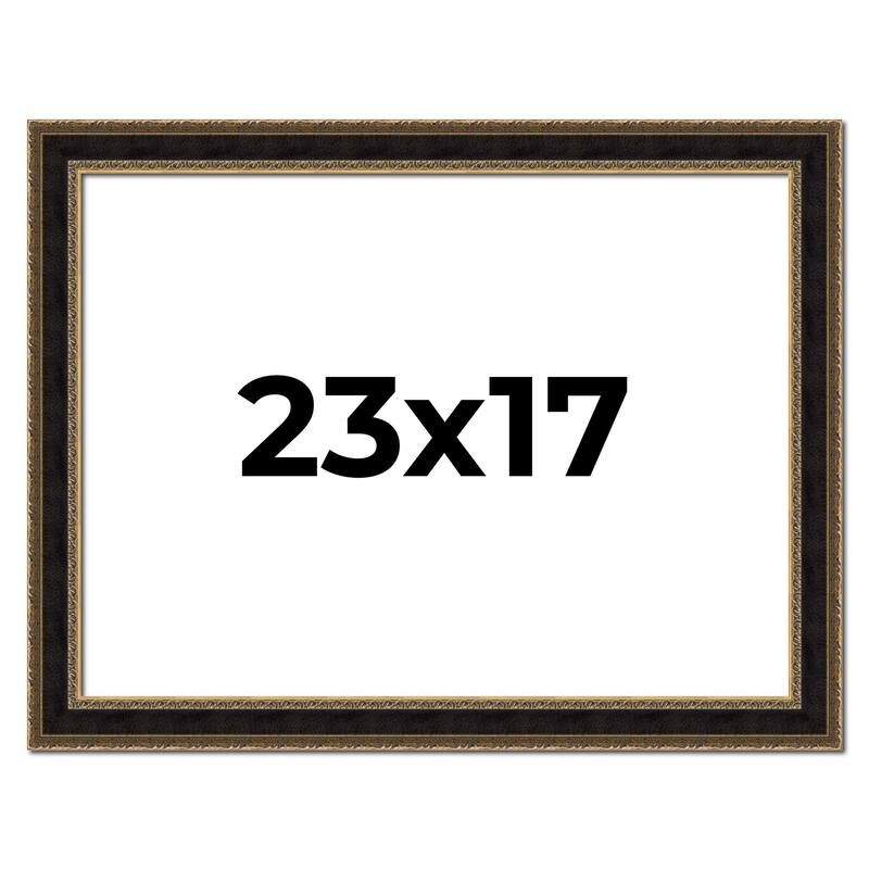 23x17 Frame Gold Antique Vintage Sold Wood Picture Frame | 1.75 Inch