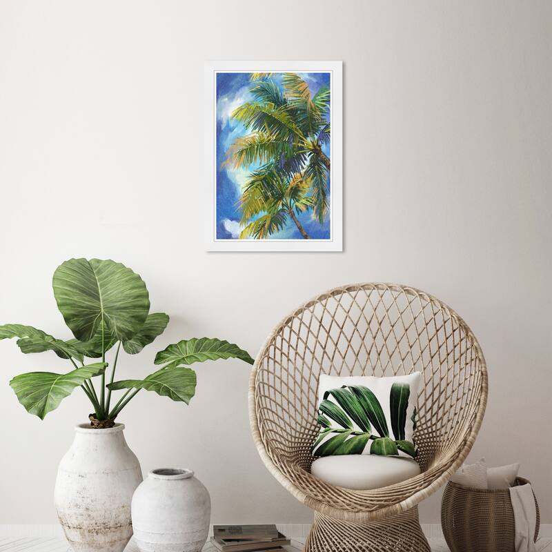 Wynwood Studio Clear Sky Palm Framed Beachfront Coastal Prints