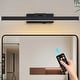 preview thumbnail 1 of 22, Modern Wireless LED Vanity Light 3CCT Dimmable, Remote Control, Rechargeable, Easy Magnetic Installation Black