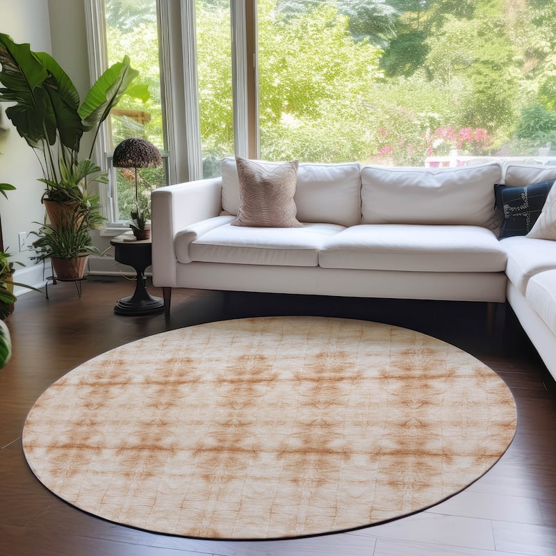 Machine Washable Indoor/ Outdoor Chantille Boho Ombre Rug