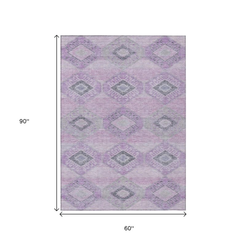 HomeRoots Aztec Transitional Rectangle Outdoor Rug