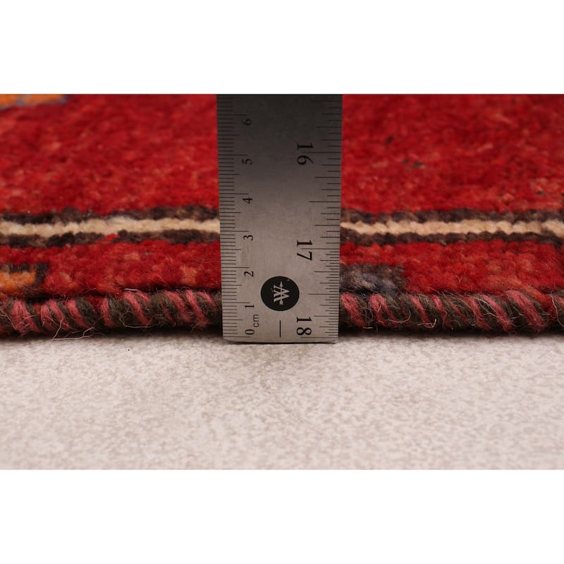 ECARPETGALLERY Hand-knotted Melis Vintage Red Wool Rug - 3'4 x 11'11
