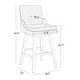 preview thumbnail 39 of 216, Luca Counter Height Swivel Barstool