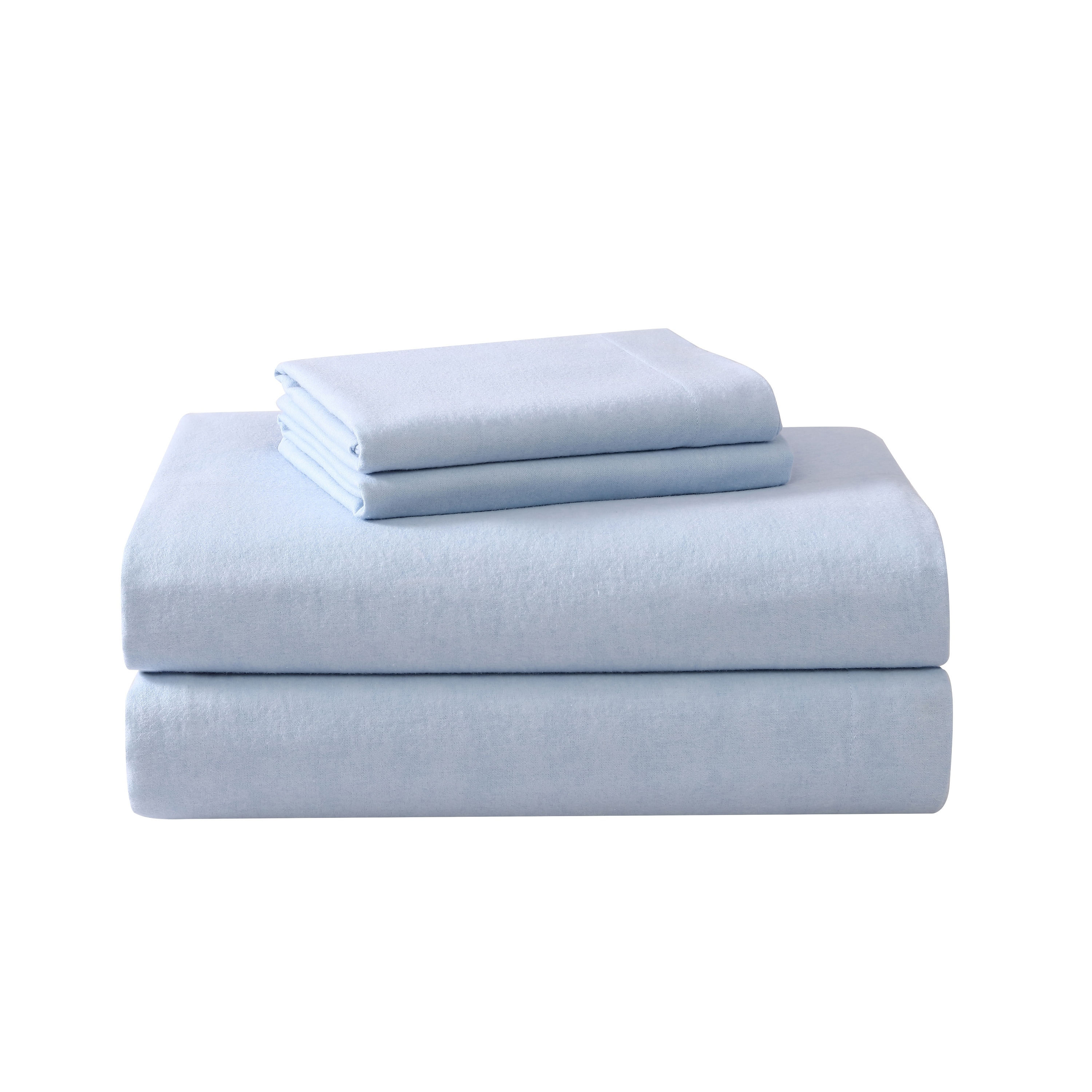Laura Ashley Cotton Flannel Solid Deep Pocket Sheet Set