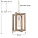 preview thumbnail 9 of 23, Modern Farmhouse 1-light Geometric Kitchen Island Pendant Lighting - 8 in. D