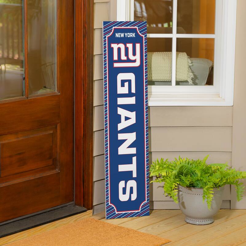 47" Double Sided Seasonal Porch Leaner, New York Giants - 47" x 11.25"