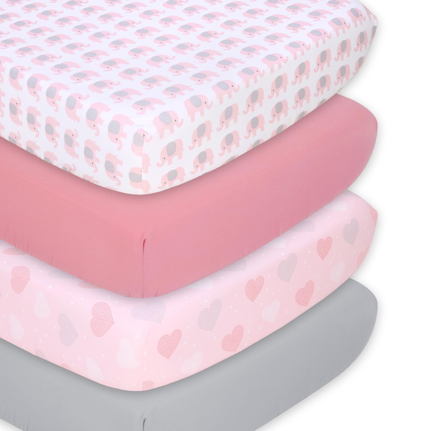Pink elephant sheets clearance