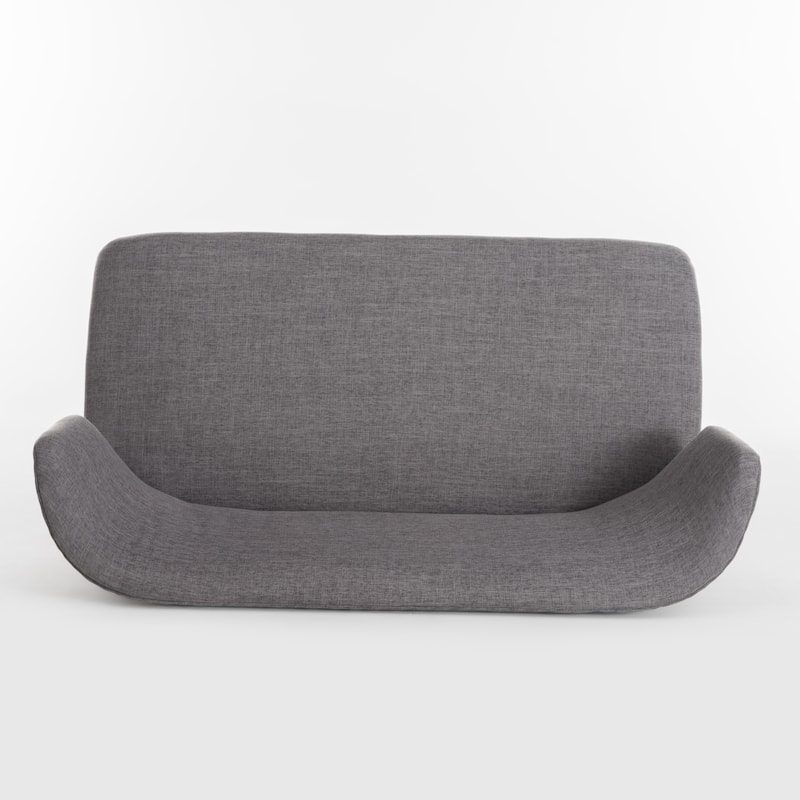Minimalist Upholstered Seat, 2 Seater Couch with Birch Legs for Living Room, Love Seat Couches for Home Office