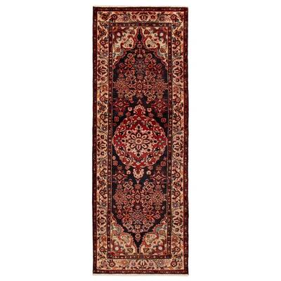 ECARPETGALLERY Hand-knotted Andelz Black Wool Rug - 3'6 x 10'0
