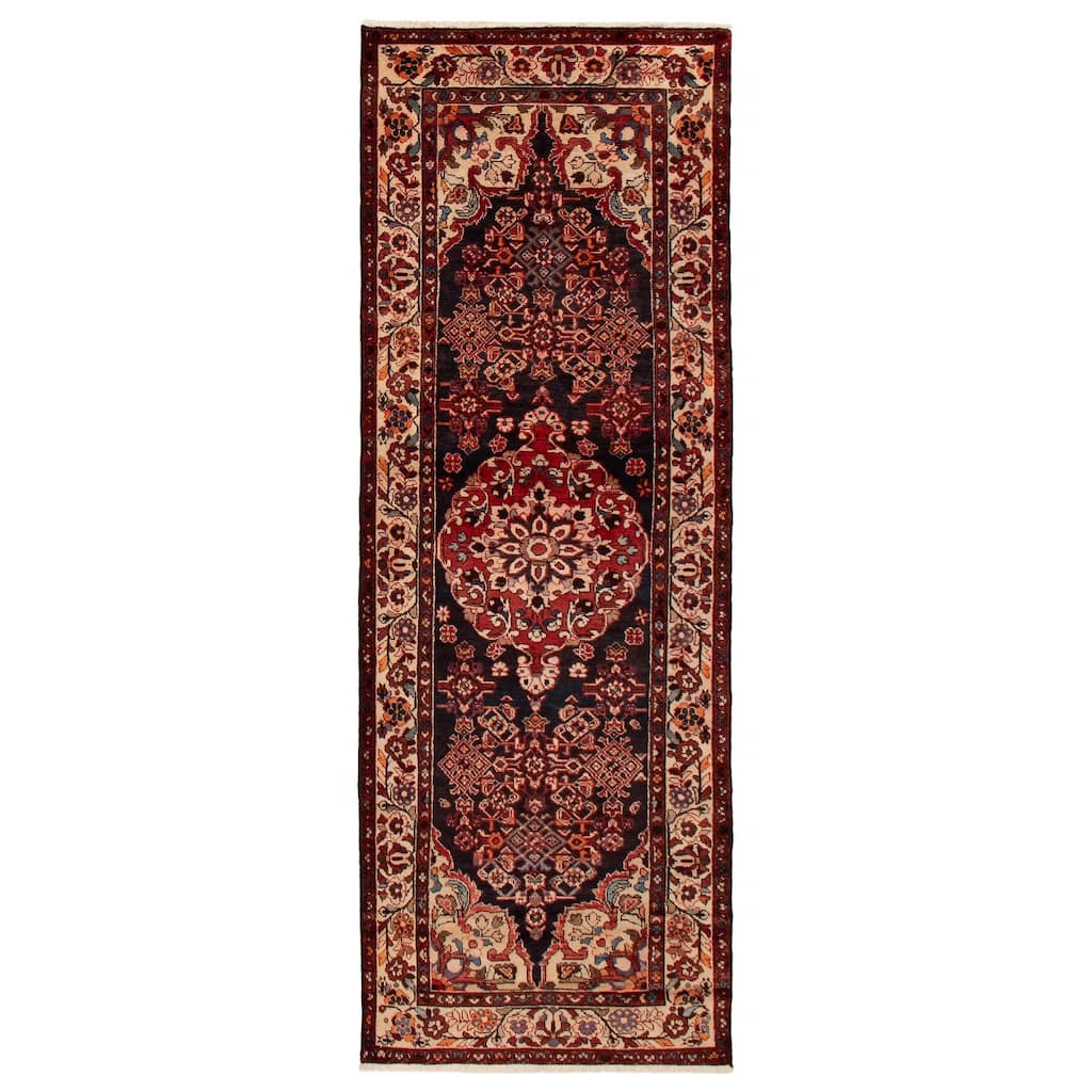 ECARPETGALLERY Hand-knotted Andelz Black Wool Rug - 3'6 x 10'0