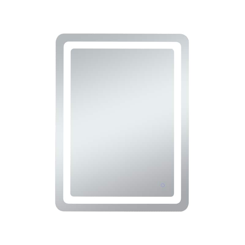 Elegant Lighting MRE33040 Genesis 30" W x 40" H Transitional - Glossy White