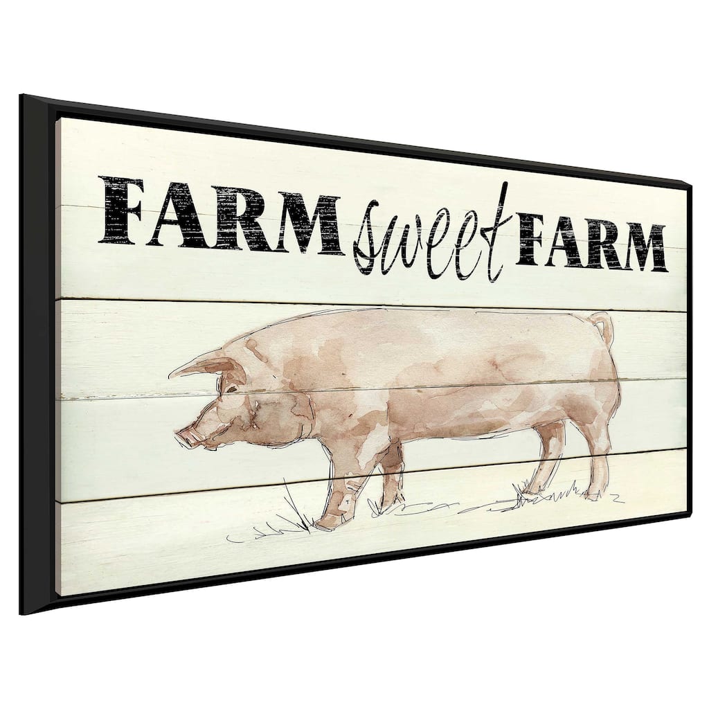 "Farm Sweet Farm" by Carol Robinson Print on Floating Canvas