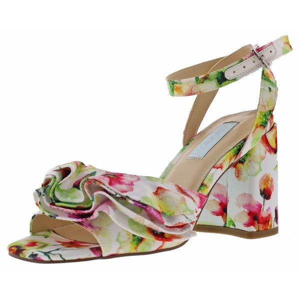 Betsey Johnson Flirt Women's Floral Heel Dress Sandals